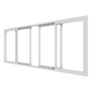 Vierflügelige Kunststoff-Hebeschiebetür