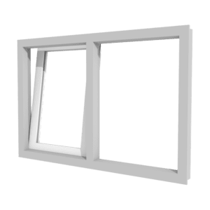 kunststoff dreh-kipp-fenster links und festverglasung